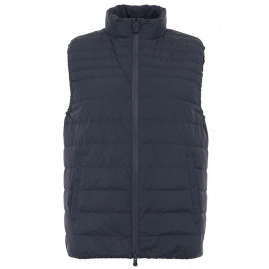 People Of Shibuya Simple blue puffer vest for a modern look