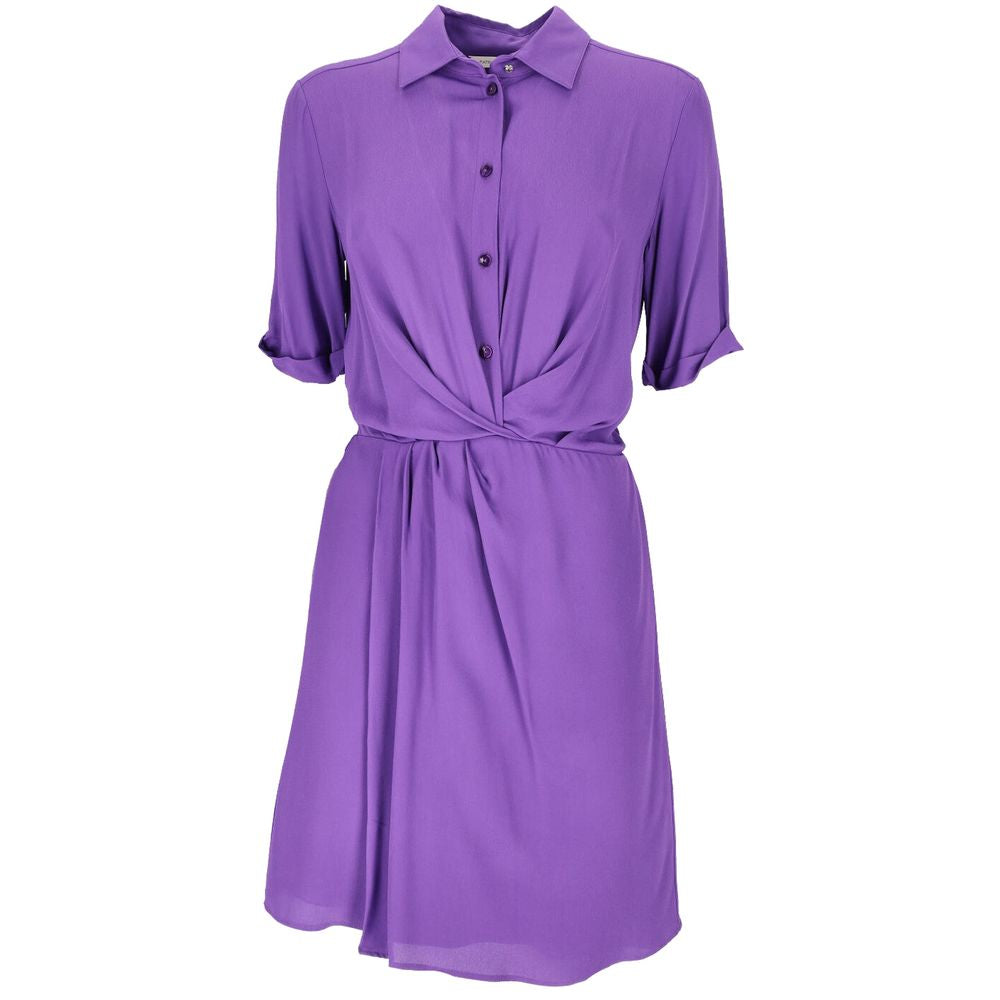 Patrizia Pepe purple viscose dress