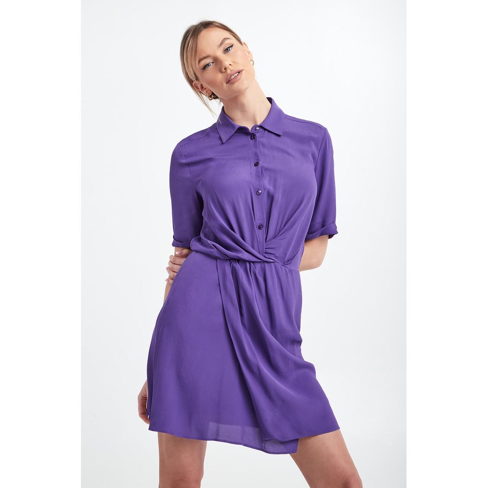 Patrizia Pepe purple viscose dress