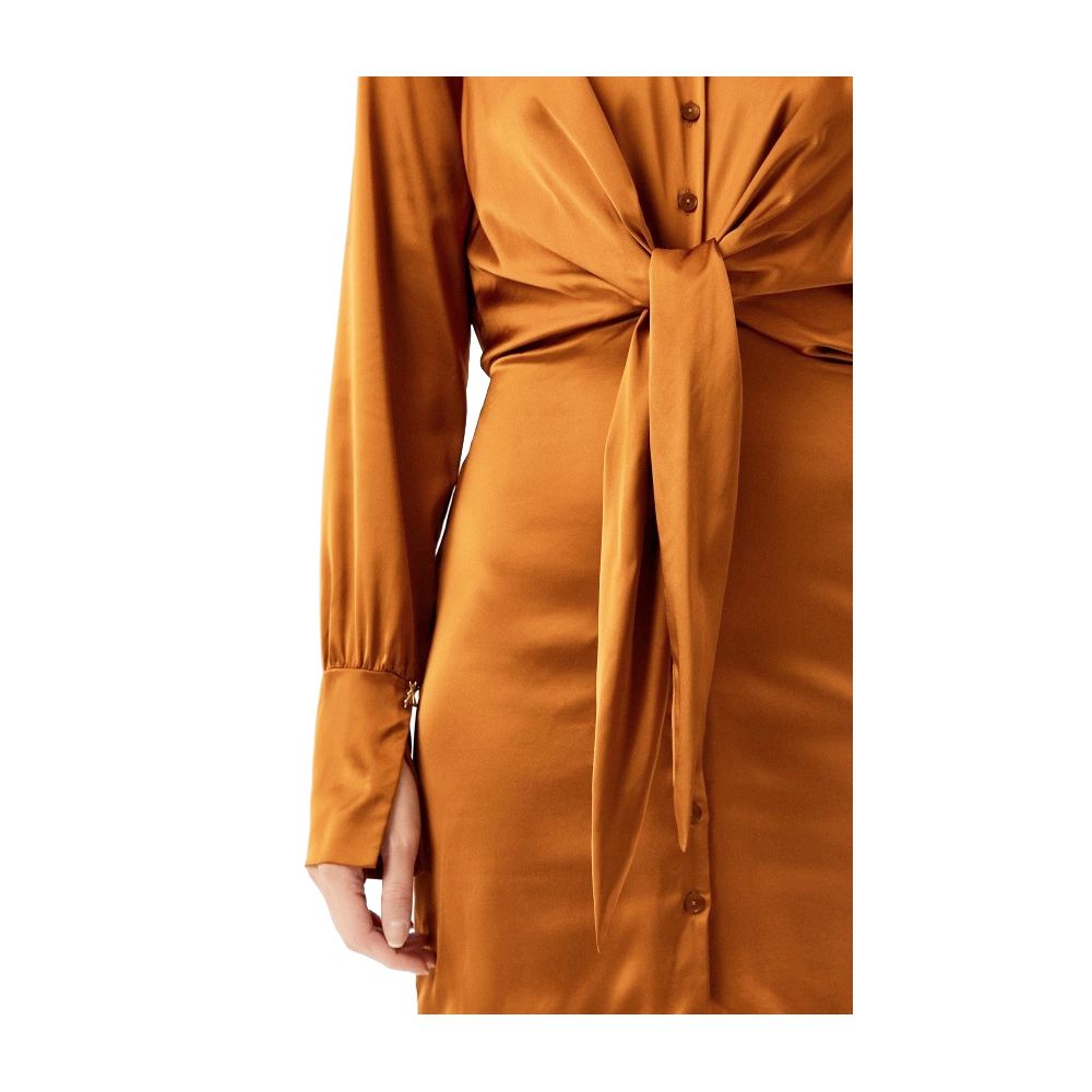 Patrizia Pepe brown viscose dress