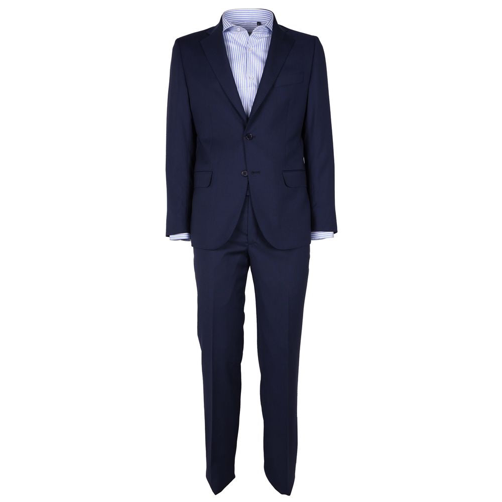 Made in Italy suit in blue virgin wool