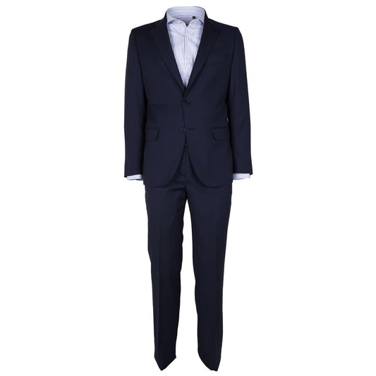 Made in Italy Blue men's suit made of virgin wool