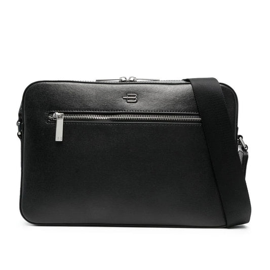 Baldinini Trend Elegant shoulder bag made of calf leather with silver accents