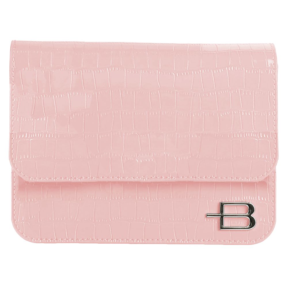 Baldinini Trend Elegant clutch made of calf leather with python print