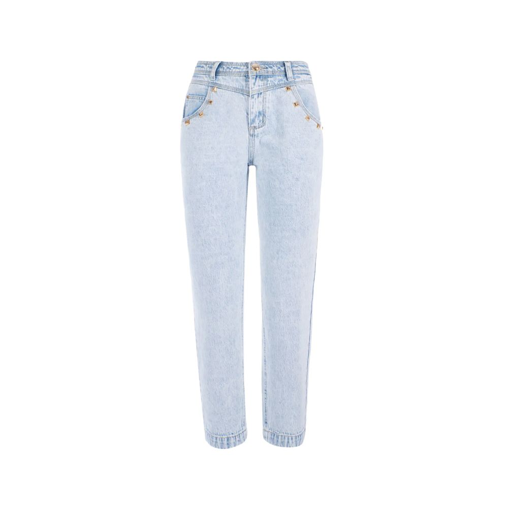 Yes Zee Light Blue Cotton Women's Jeans