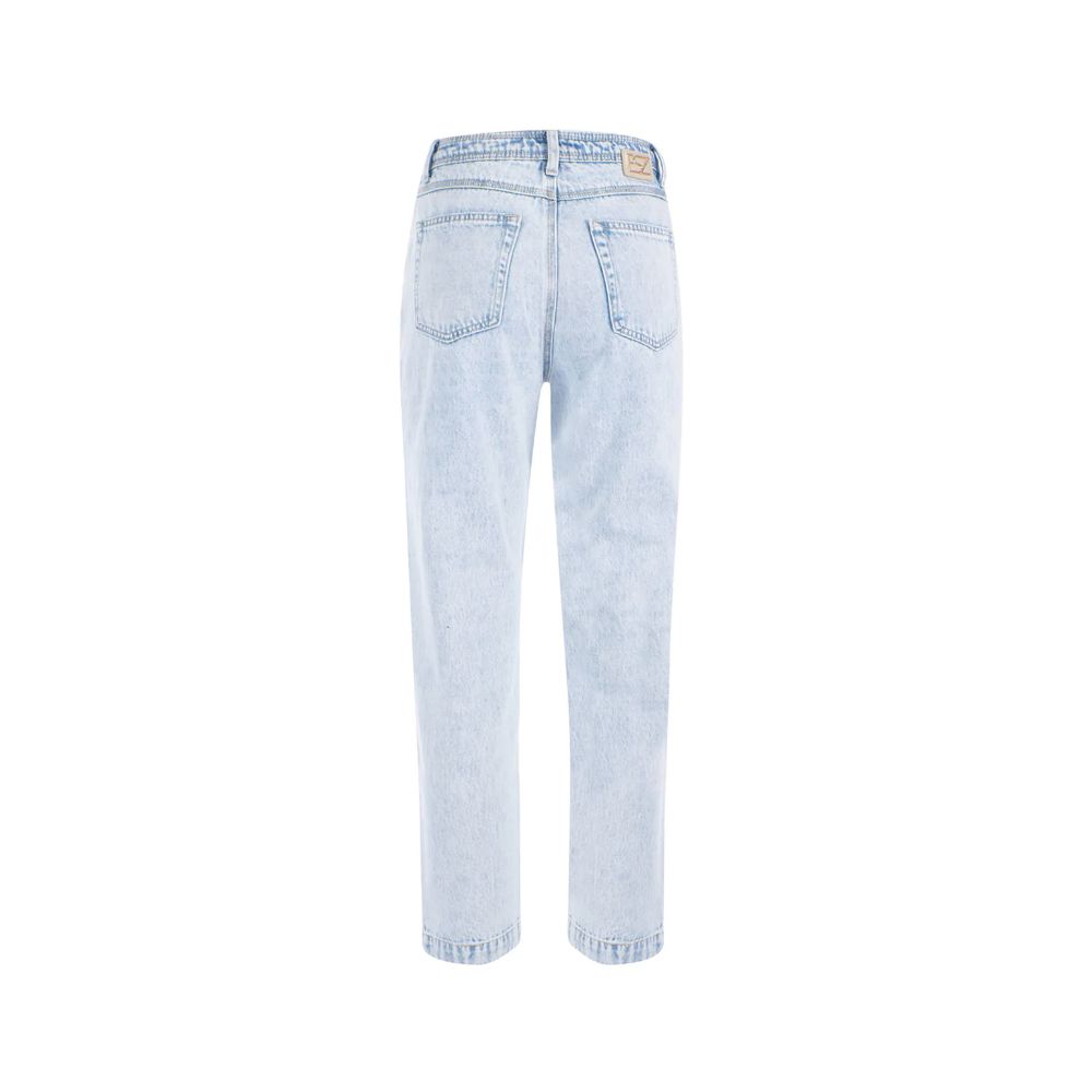 Yes Zee Light Blue Cotton Women's Jeans