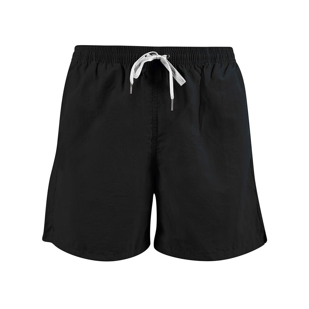 Yes Zee Schwarze Polyester Herren-Badeshorts