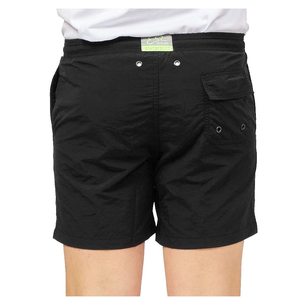 Yes Zee Schwarze Polyester Herren-Badeshorts