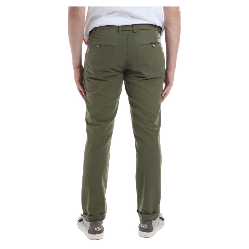 Yes Zee Chic green cotton chino pants