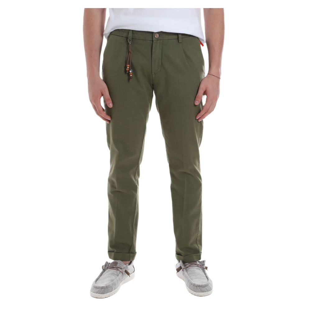 Yes Zee Chic green cotton chino pants