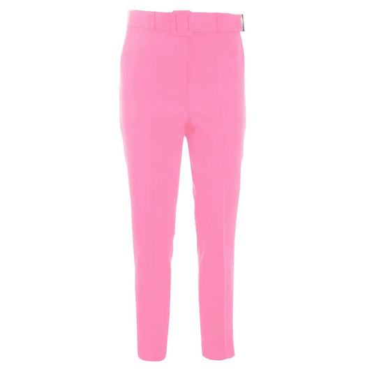 Yes Zee Pink Polyester Women's Pants