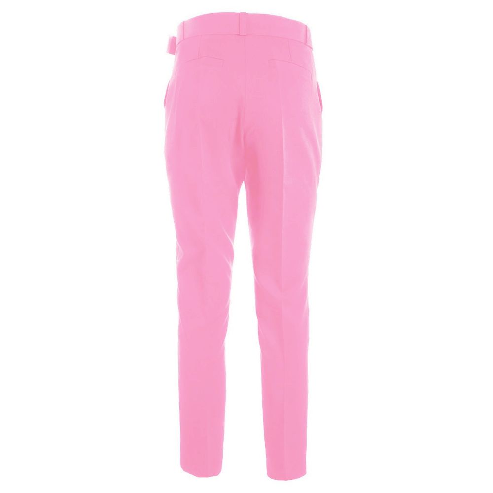 Yes Zee Pink Polyester Women's Pants