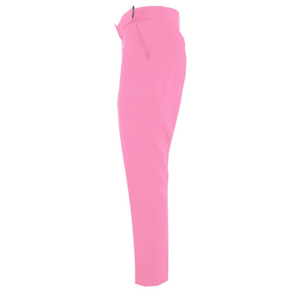 Yes Zee Pink Polyester Women's Pants