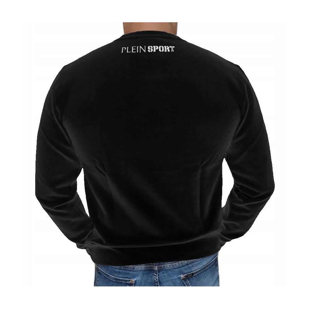 Plein Sport Schwarzer Baumwollpullover für Männer