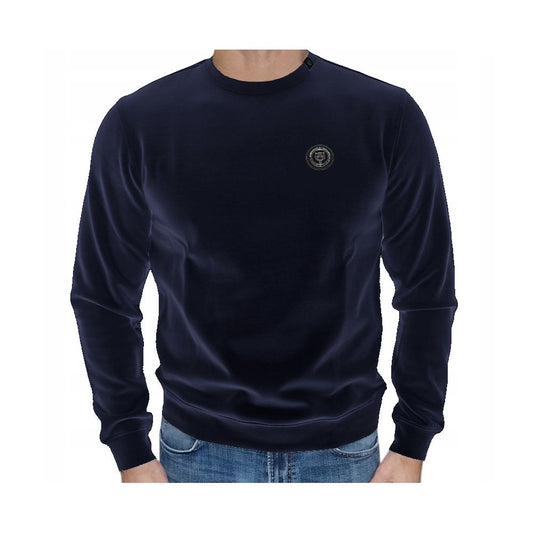 Plein Sport Blauer Baumwollpullover für Männer