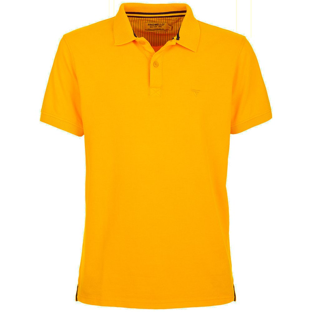 Fred Mello Sunset Hue cotton polo with embroidered logo