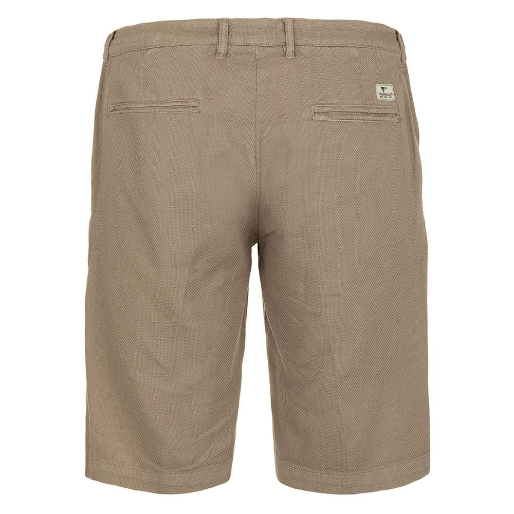 Fred Mello beige cotton shorts