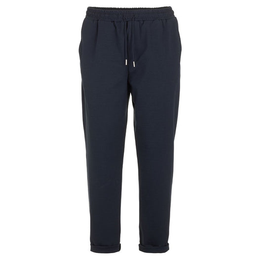 Fred Mello Italienische Baumwollmischung Chic Blue Pants