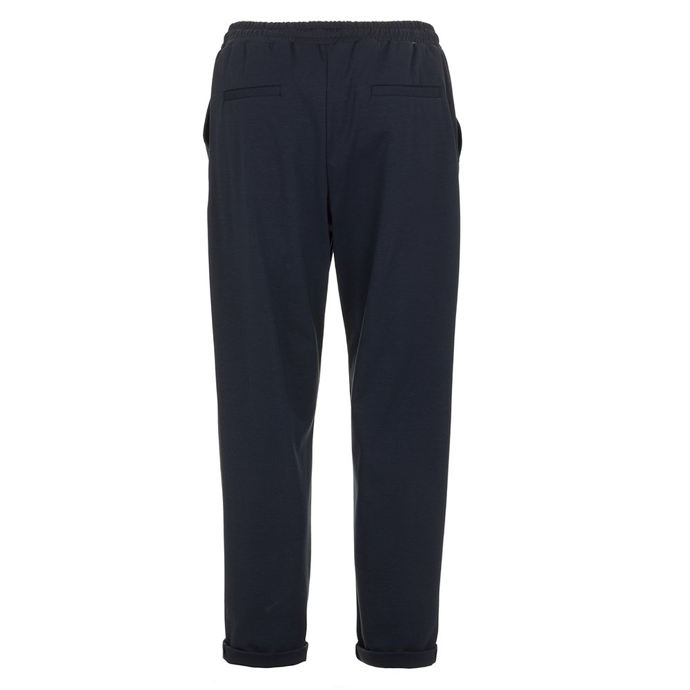 Fred Mello Italienische Baumwollmischung Chic Blue Pants