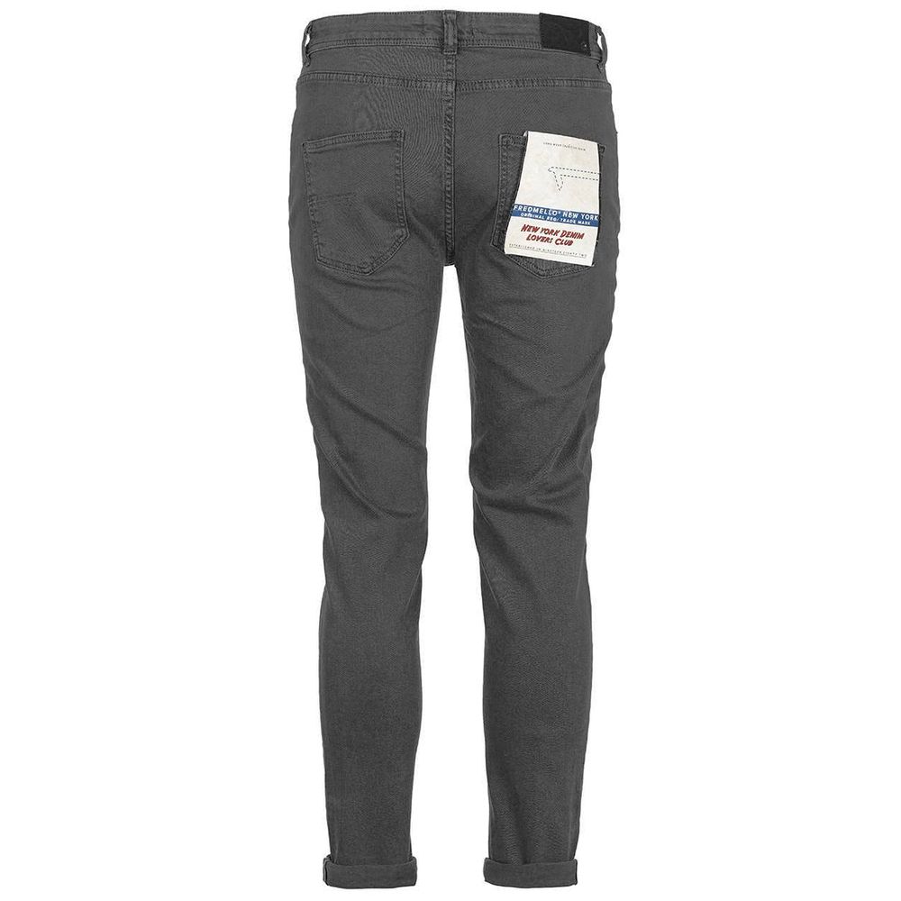 Fred Mello Elegante Graue Denim-Hose