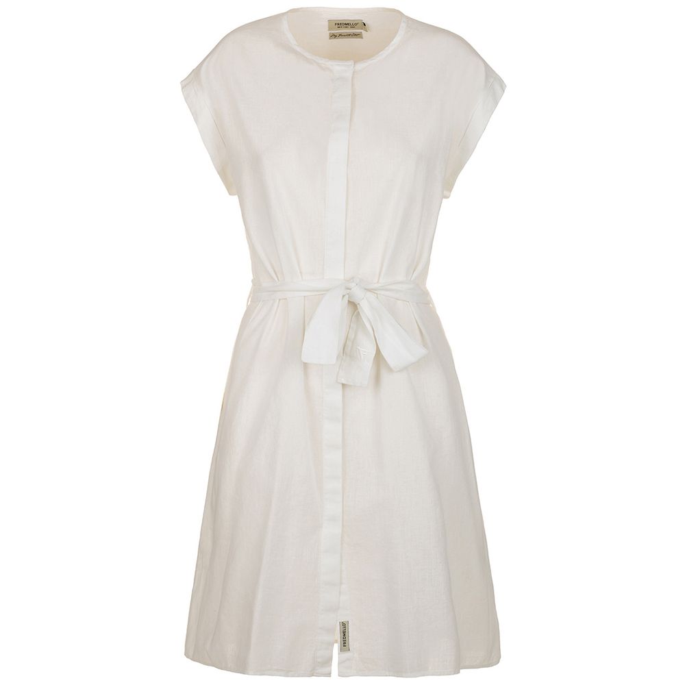 Fred Mello White Cotton Dress for Women