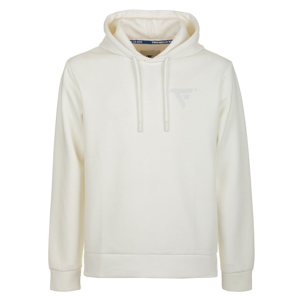 Fred Mello Smooth Cotton Blend Hoodie with Logo Accent