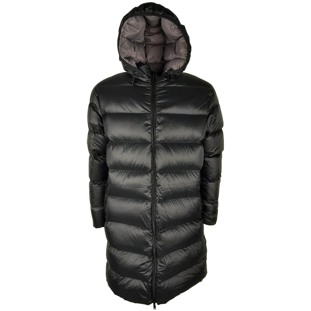 Centogrammi Chic Long Down Jacket in Black