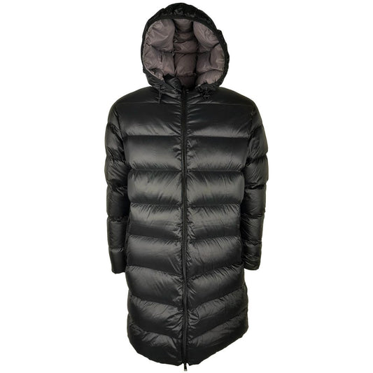 Centogrammi Chic Lange Daunenjacke in Schwarz