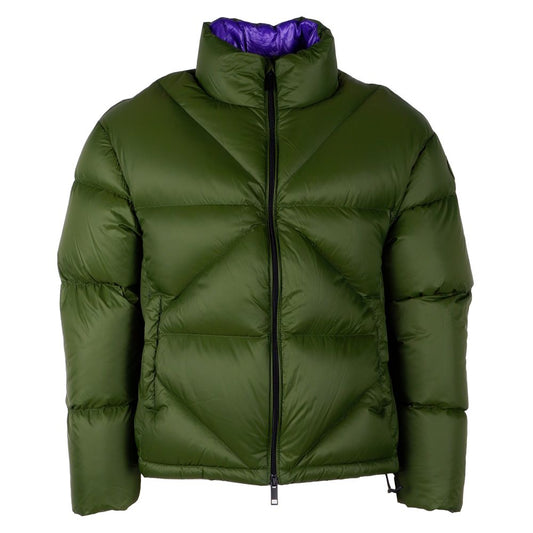 Centogrammi Emerald Green Nylon Puffer Jacket with Duck Down Padding