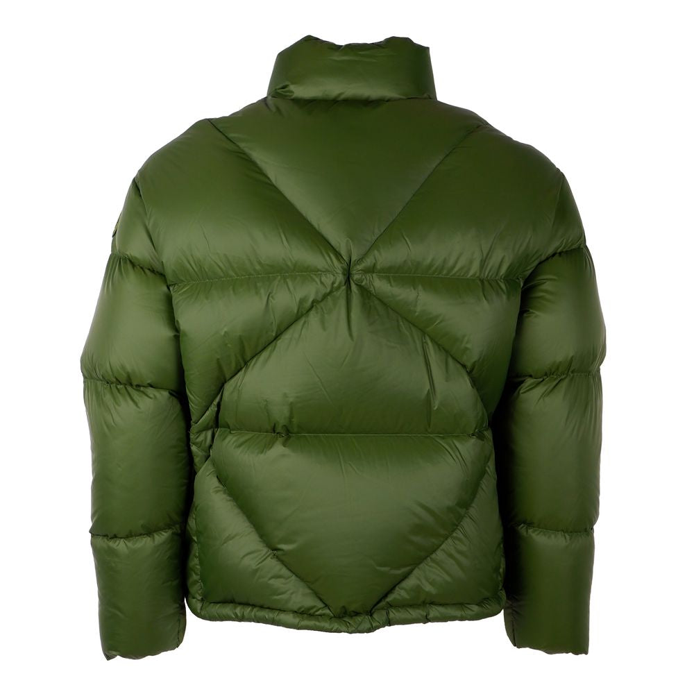 Centogrammi Emerald Green Nylon Puffer Jacket with Duck Down Padding