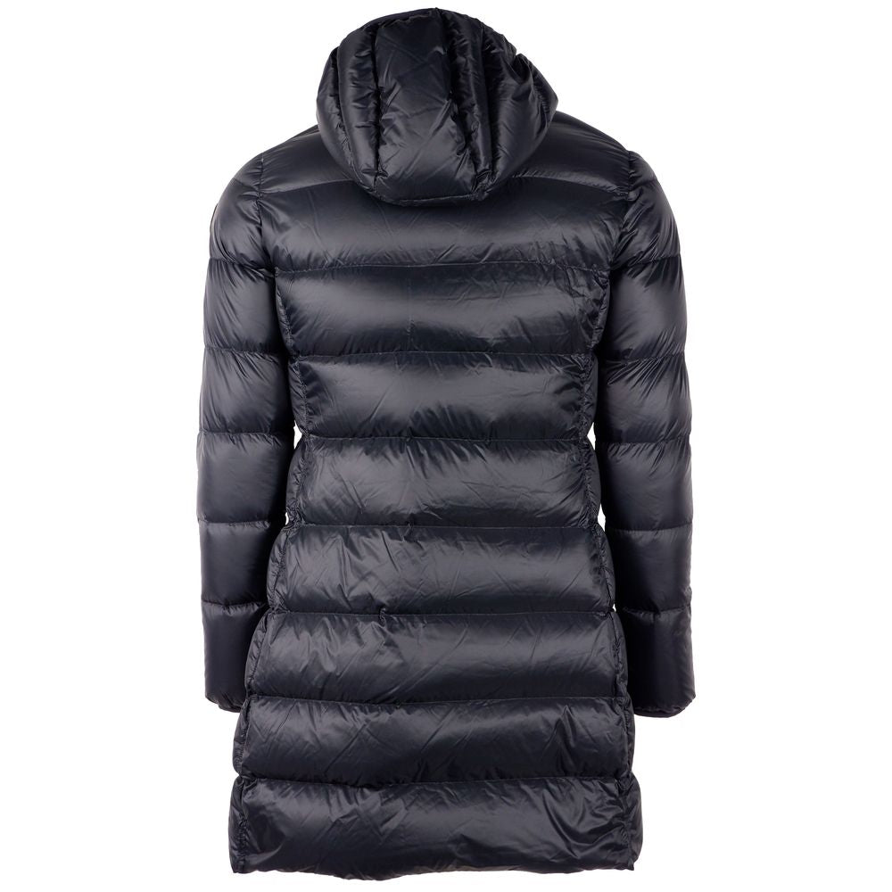 Centogrammi Elegant long down jacket with reversible function