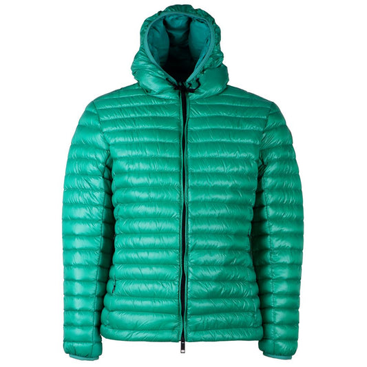 Centogrammi envy-inducing green nylon down jacket