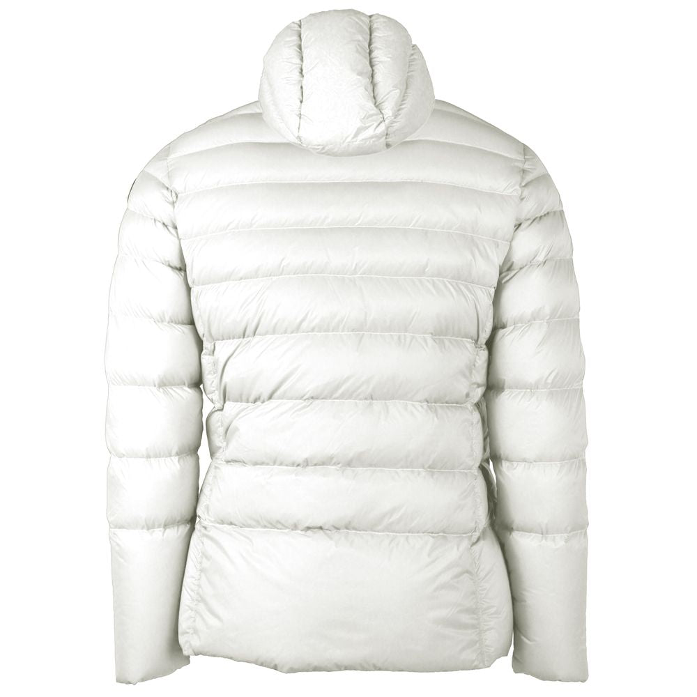 Centogrammi Elegant Reversible White Duck Down Jacket