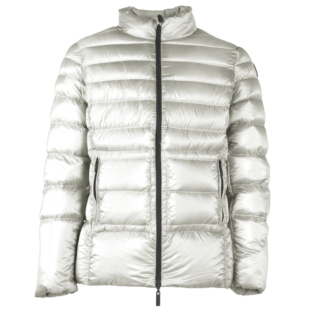 Centogrammi Elegant Reversible White Duck Down Jacket