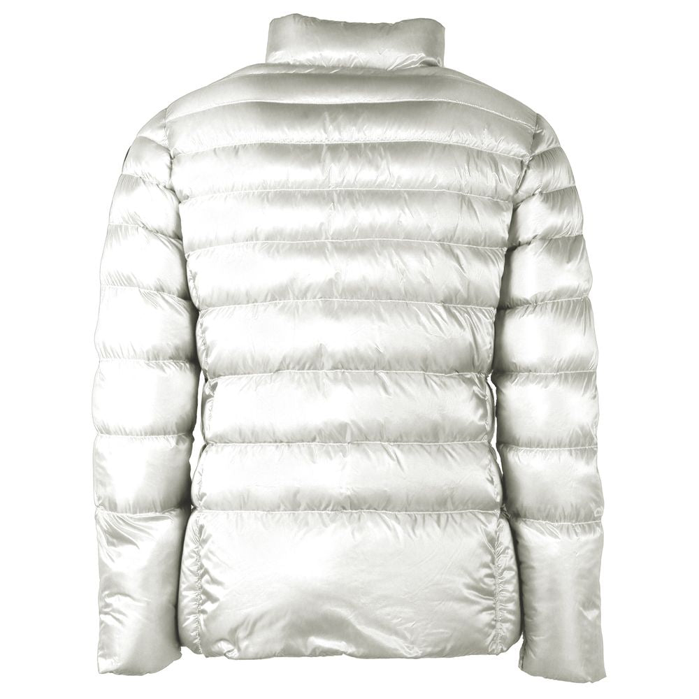 Centogrammi Elegant Reversible White Duck Down Jacket