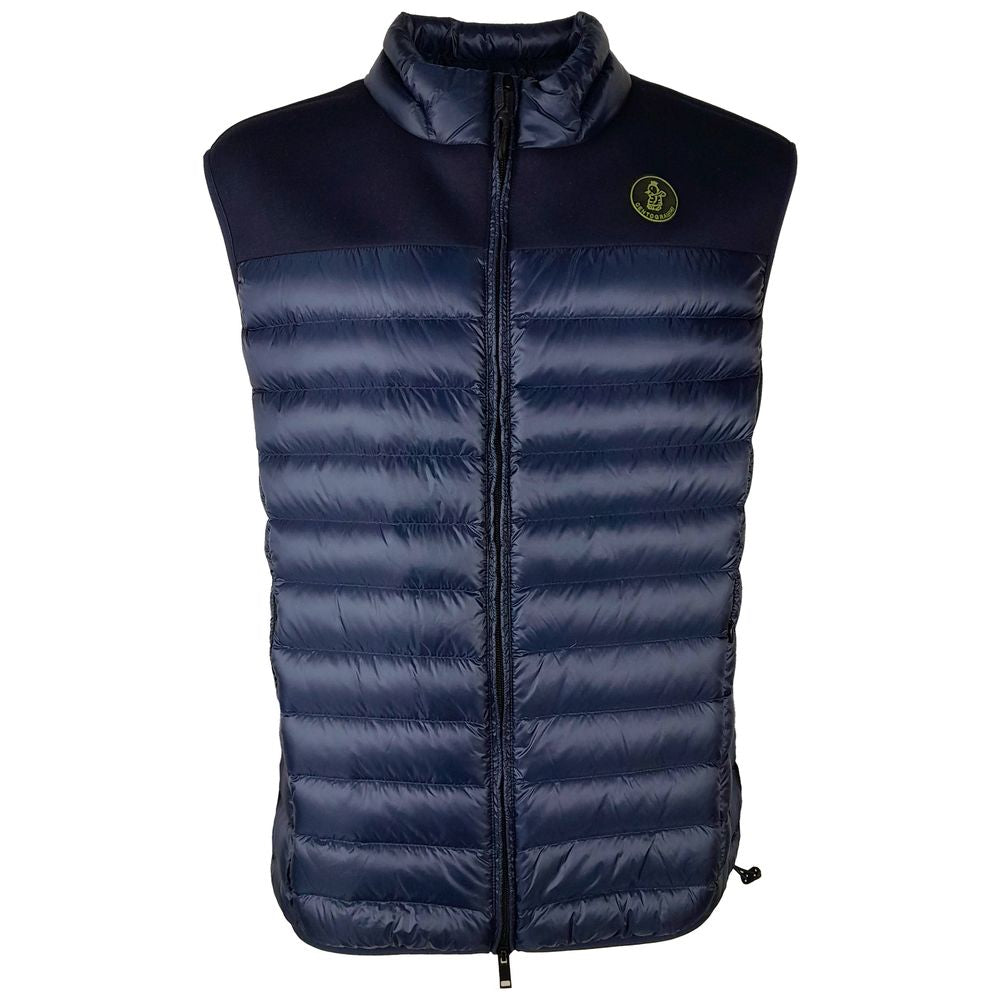 Centogrammi Elegant dark blue nylon puffer vest