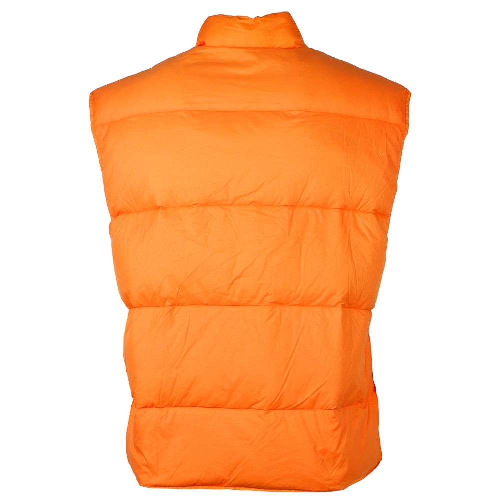 Centogrammi Elegant duck down vest made of padded nylon in orange