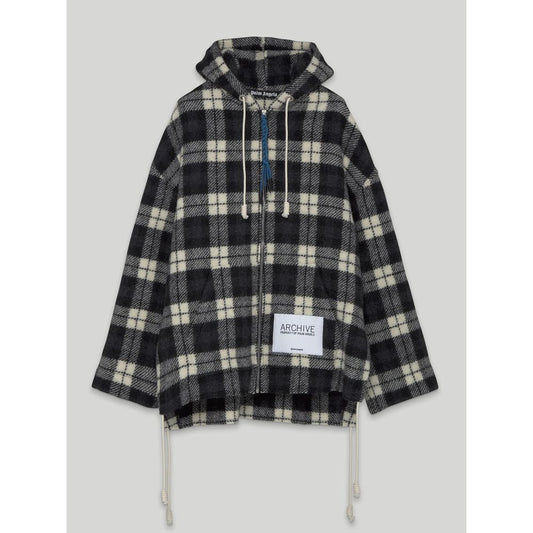 Palm Angels Archival Check Cashmere Jacke mit Kapuze