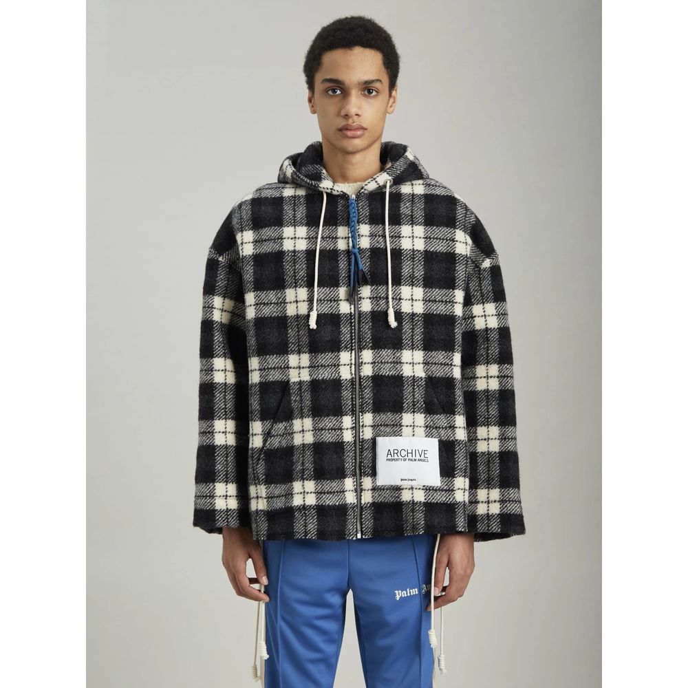 Palm Angels Archival Check Cashmere Jacke mit Kapuze