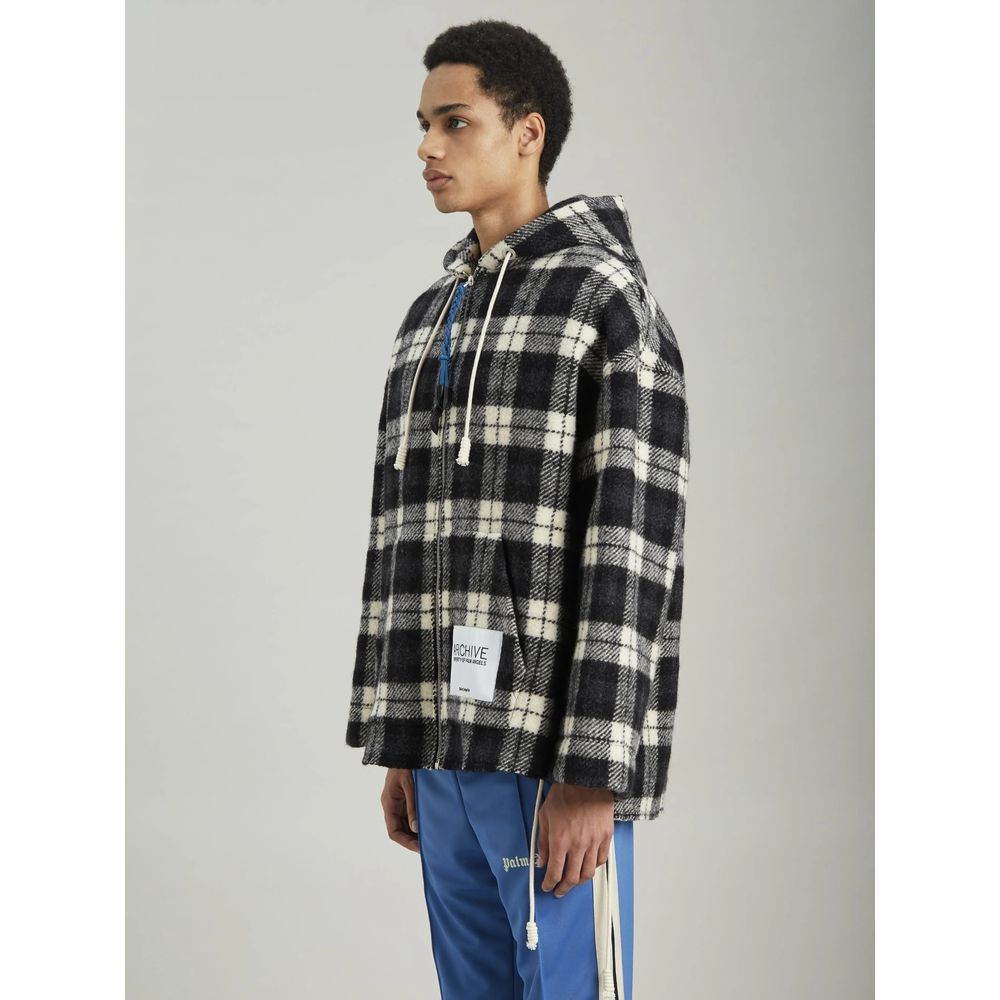 Palm Angels Archival Check Cashmere Jacke mit Kapuze