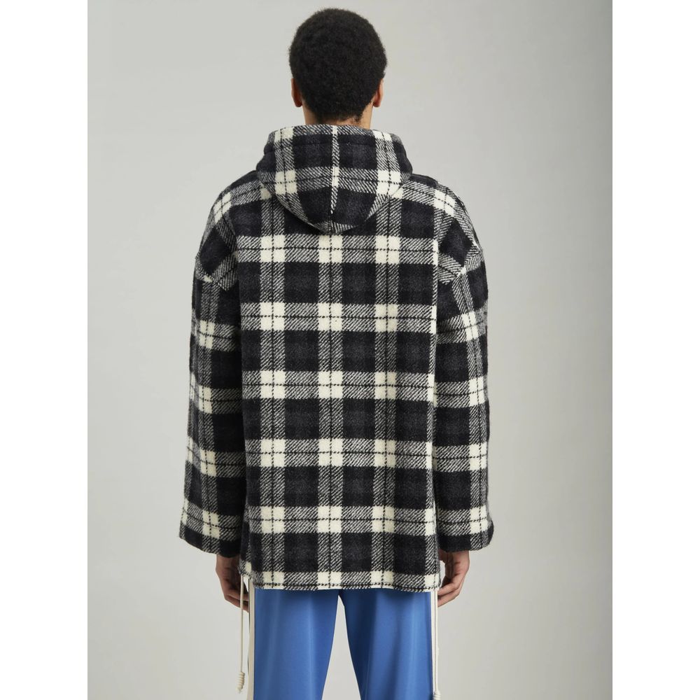 Palm Angels Archival Check Cashmere Jacke mit Kapuze