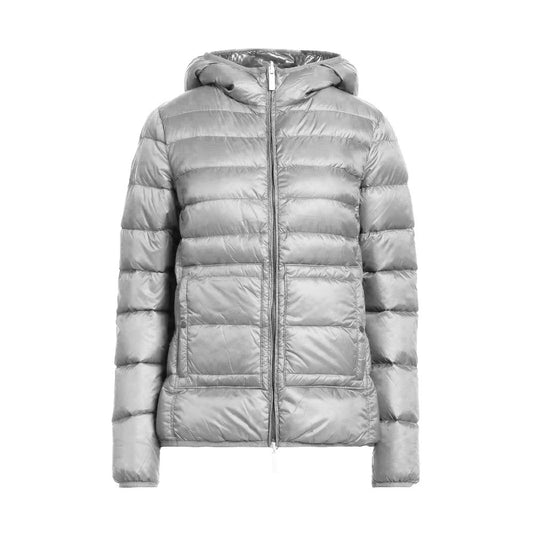 Centogrammi Chic short down jacket with reversible function