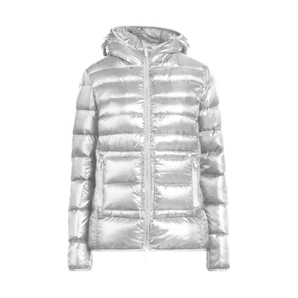 Centogrammi Chic short down jacket with reversible function