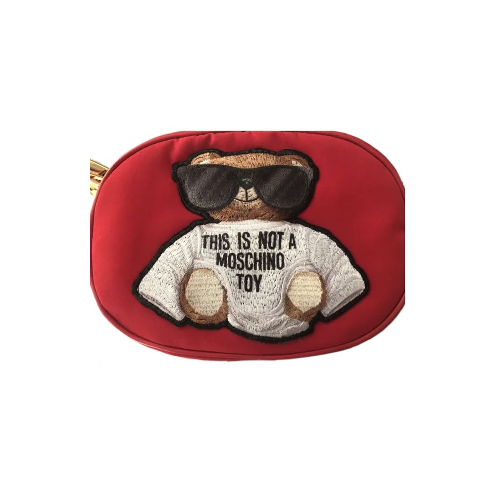 Moschino Couture Chic Embroidered Nylon Belt Bag