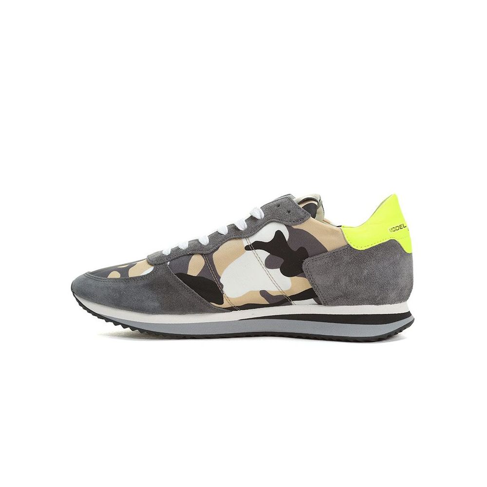 Philippe Model Army Chic Sneakers in fabric and suede