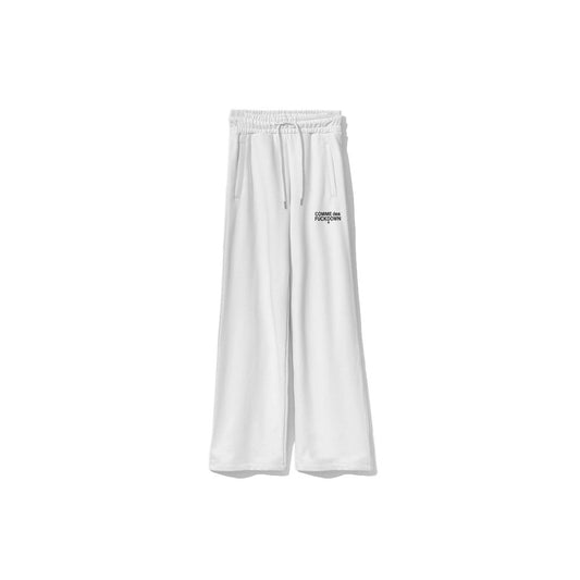 Comme Des Fuckdown Schicke weiße Logo-Sweatpants - Komfort mit Stil