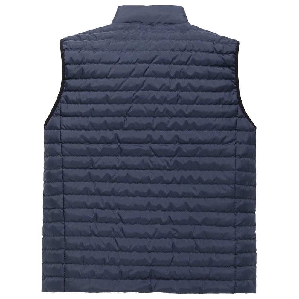 Refrigiwear Elegant down vest for men in gorgeous blue