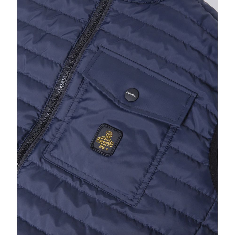 Refrigiwear Elegant down vest for men in gorgeous blue