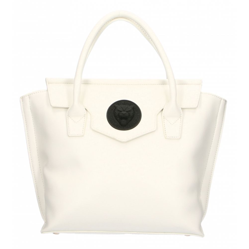 Plein Sport Chic white polyethylene handbag with magnetic closure