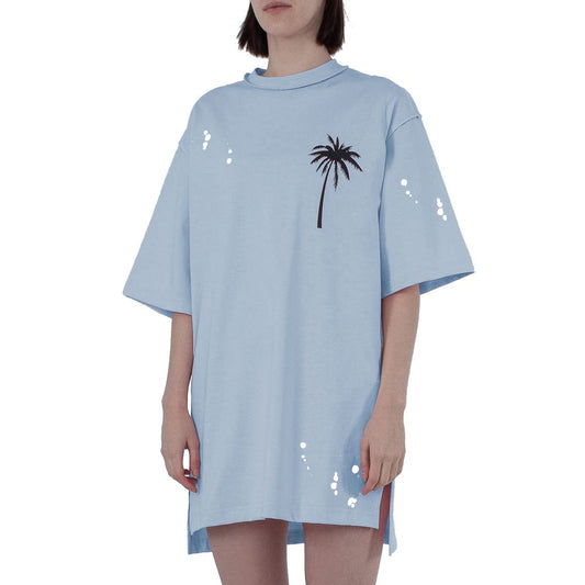 Comme Des Fuckdown Light Blue Cotton Dress for Women